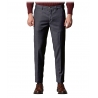 Cruna - Marais Trousers in Wool Flannel - 628 - Night Blue - Handmade in Italy - Luxury High Quality Pants