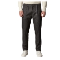 Cruna - Mitte Trousers in Naps Wool - 634 - Slate - Handmade in Italy - Luxury High Quality Pants
