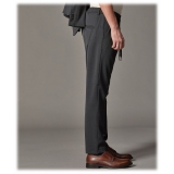 Cruna - Mitte Trousers in Tech Wool - 648 - Slate - Handmade in Italy - Luxury High Quality Pants