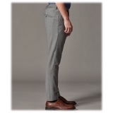 Cruna - Mitte Trousers in Wool Flannel - 628 - Rock Gray - Handmade in Italy - Luxury High Quality Pants