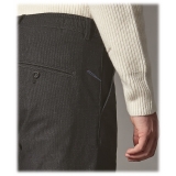 Cruna - Mitte Trousers in Corduroy - 615 - Black - Handmade in Italy - Luxury High Quality Pants