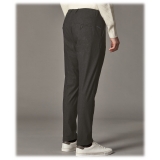 Cruna - Mitte Trousers in Corduroy - 615 - Black - Handmade in Italy - Luxury High Quality Pants