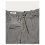 Cruna - Mitte Trousers in Corduroy - 464 - Grey - Handmade in Italy - Luxury High Quality Pants