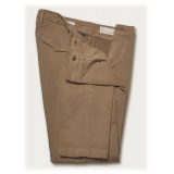Cruna - Marais Trousers in Cotton Drill - 600 - Dove Beige - Handmade in Italy - Luxury High Quality Pants