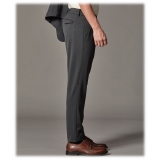 Cruna - Marais Trousers in Tech Wool - 648 - Slate - Handmade in Italy - Luxury High Quality Pants