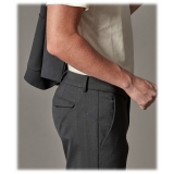 Cruna - Pantalone Marais in Lana Tecnica - 648 - Ardesia - Handmade in Italy - Pantaloni di Alta Qualità Luxury