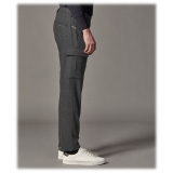 Cruna - Raval Cargo Wool Trousers - 476 - Anthracite - Handmade in Italy - Luxury High Quality Pants