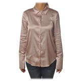 Patrizia Pepe - Long Sleeve Shirt with Buttons - Antique Pink - Shirt - Made in Italy - Luxury Exclusive Collection