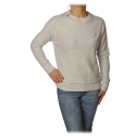 Patrizia Pepe - Sweater Round Neck with Paillettes - White - Pullover - Made in Italy - Luxury Exclusive Collection