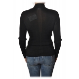 Patrizia Pepe - Sweater with Long Sleeves in Stretch Yarn - Black - Pullover - Made in Italy - Luxury Exclusive Collection