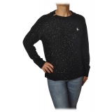 Patrizia Pepe - Sweater Round Neck with Paillettes - Black - Pullover - Made in Italy - Luxury Exclusive Collection