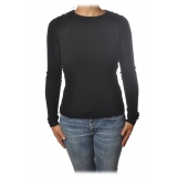 Patrizia Pepe - Crew-neck Sweater with Armhole Detail - Black - Pullover - Made in Italy - Luxury Exclusive Collection