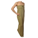 Patrizia Pepe - Long Bustier Model Dress - Light Military Green - Dress - Made in Italy - Luxury Exclusive Collection