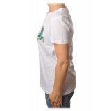 Patrizia Pepe - T-shirt with Fly-Shaped Bead Embroidery - White - T-shirt - Made in Italy - Luxury Exclusive Collection