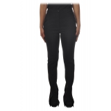 Patrizia Pepe - High-waisted Trousers with Cinos Pocket Model - Black - Trousers - Made in Italy - Luxury Exclusive Collection