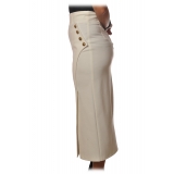 Pinko - Lounguette Skirt Goffredo Wallet Model - White - Skirt - Made in Italy - Luxury Exclusive Collection