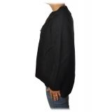 Pinko - Sweater Mozambico Oversized with V-neck - Black - Sweater - Made in Italy - Luxury Exclusive Collection