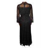 Pinko - Long Dress Sposare1 with Sleeves in Lace - Black - Dress - Made in Italy - Luxury Exclusive Collection