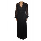 Pinko - Long Dress Sposare1 with Sleeves in Lace - Black - Dress - Made in Italy - Luxury Exclusive Collection