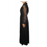 Pinko - Long Dress Sposare1 with Sleeves in Lace - Black - Dress - Made in Italy - Luxury Exclusive Collection