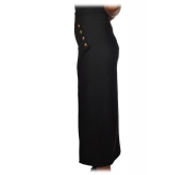 Pinko - Wrap Skirt Goffredo with Slit - Black - Skirt - Made in Italy - Luxury Exclusive Collection