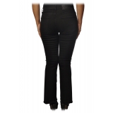 Pinko -  Jeans Fannie11 in Black Denim Trumpet Model - Black - Trousers - Made in Italy - Luxury Exclusive Collection