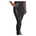 Pinko - Trousers Anselmo Leggings Slim Fit in Faux Leather - Black - Trousers - Made in Italy - Luxury Exclusive Collection