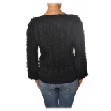 Pinko - Sweater Estonia in Lurex Yarn - Black - Sweater - Made in Italy - Luxury Exclusive Collection