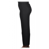 Pinko - Wide Leg Trousers Ciro6 Medium Waist - Black - Trousers - Made in Italy - Luxury Exclusive Collection