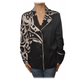 Pinko - Jacket Calimero in Abstract Pattern - Black - Jacket - Made in Italy - Luxury Exclusive Collection