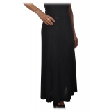 Pinko - Skirt Boga Midi Cannettè Effect - Black - Skirt - Made in Italy - Luxury Exclusive Collection