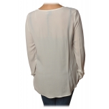 Pinko - Blouse Preludere V-neck and Soft Fit - White - Shirt - Made in Italy - Luxury Exclusive Collection