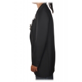 Pinko - Jacket Cirano1 Single-breasted with Brooches Applied - Black - Jacket - Made in Italy - Luxury Exclusive Collection