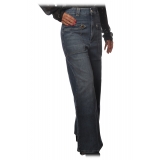 Pinko - Jeans Parker1 a Palazzo con Tasche Rettangolari - Denim Scuro - Pantalone - Made in Italy - Luxury Exclusive Collection