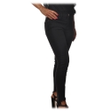 Pinko - Stretch Trousers Sabrina3 Slim Fit - Black Denim - Trousers - Made in Italy - Luxury Exclusive Collection