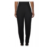 Pinko - Trousers Riprovare High Waist Straight Leg - Black - Trousers - Made in Italy - Luxury Exclusive Collection