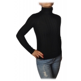 Pinko - Turtleneck Sweater Accanto in Ribbed Knit - Black - Sweater - Made in Italy - Luxury Exclusive Collection