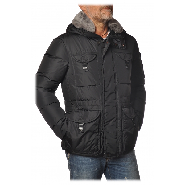 Zinloos native Er is behoefte aan Peuterey - Aiptek Model Jacket with Four Pockets - Black - Jacket - Luxury  Exclusive Collection - Avvenice