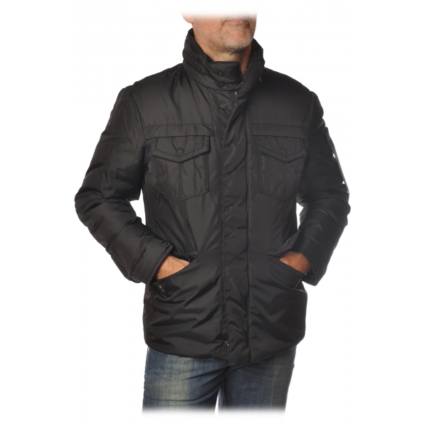 Peuterey - Giubbotto Stripes Modello Field Jacket  - Nero - Giacca - Luxury Exclusive Collection