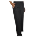 Twinset - Straight Leg Trousers America Pocket - Black - Trousers - Made in Italy - Luxury Exclusive Collection