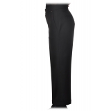 Twinset - Pantalone Gamba Dritto Tasca America - Nero - Pantaloni - Made in Italy - Luxury Exclusive Collection