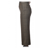Twinset - Pantalone Tasca America Principe di Galles - Grigio Perla - Pantaloni - Made in Italy - Luxury Exclusive Collection