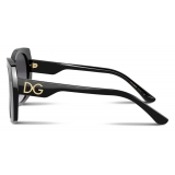 Dolce & Gabbana - Occhiale da Sole Print Family - Nero - Dolce & Gabbana Eyewear