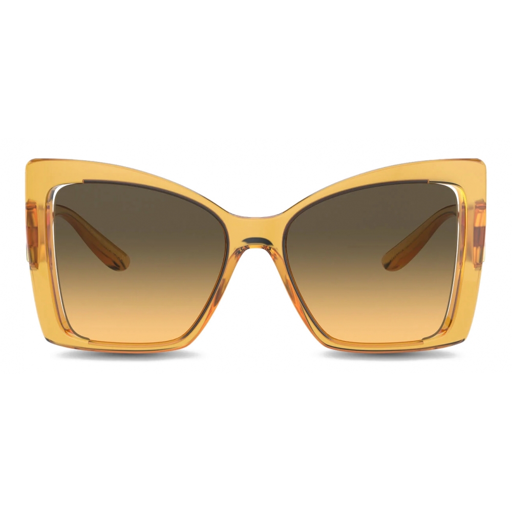 Dolce & Gabbana - DG Monogram Sunglasses - Yellow - Dolce & Gabbana Eyewear  - Avvenice