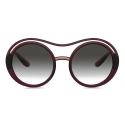 Dolce & Gabbana - DG Monogram Sunglasses - Burgundy - Dolce & Gabbana Eyewear