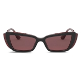 Dolce & Gabbana - DG Monogram Sunglasses - Burgundy - Dolce & Gabbana Eyewear