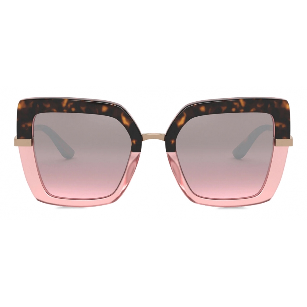 Dolce & Gabbana - Half Print Sunglasses - Havana Pink - Dolce & Gabbana ...