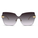 Dolce & Gabbana - Logo Plaque Sunglasses - Gold - Dolce & Gabbana Eyewear