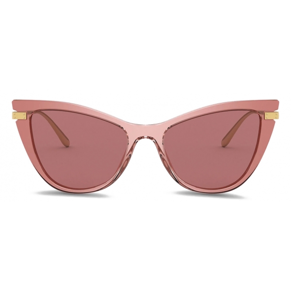 Dolce & Gabbana - Logo Plaque Sunglasses - Pink - Dolce & Gabbana Eyewear