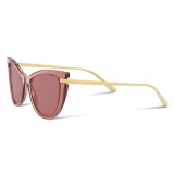 Dolce & Gabbana - Logo Plaque Sunglasses - Pink - Dolce & Gabbana Eyewear